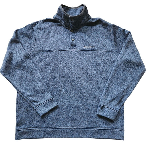 Eddie Bauer 1/4 snap pullover sweater size XXL blue - Picture 1 of 6